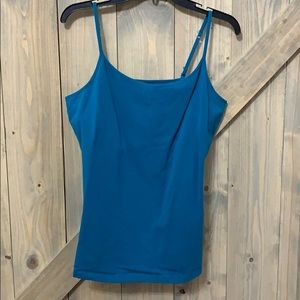 Cami with reinforced “bra” in front.
